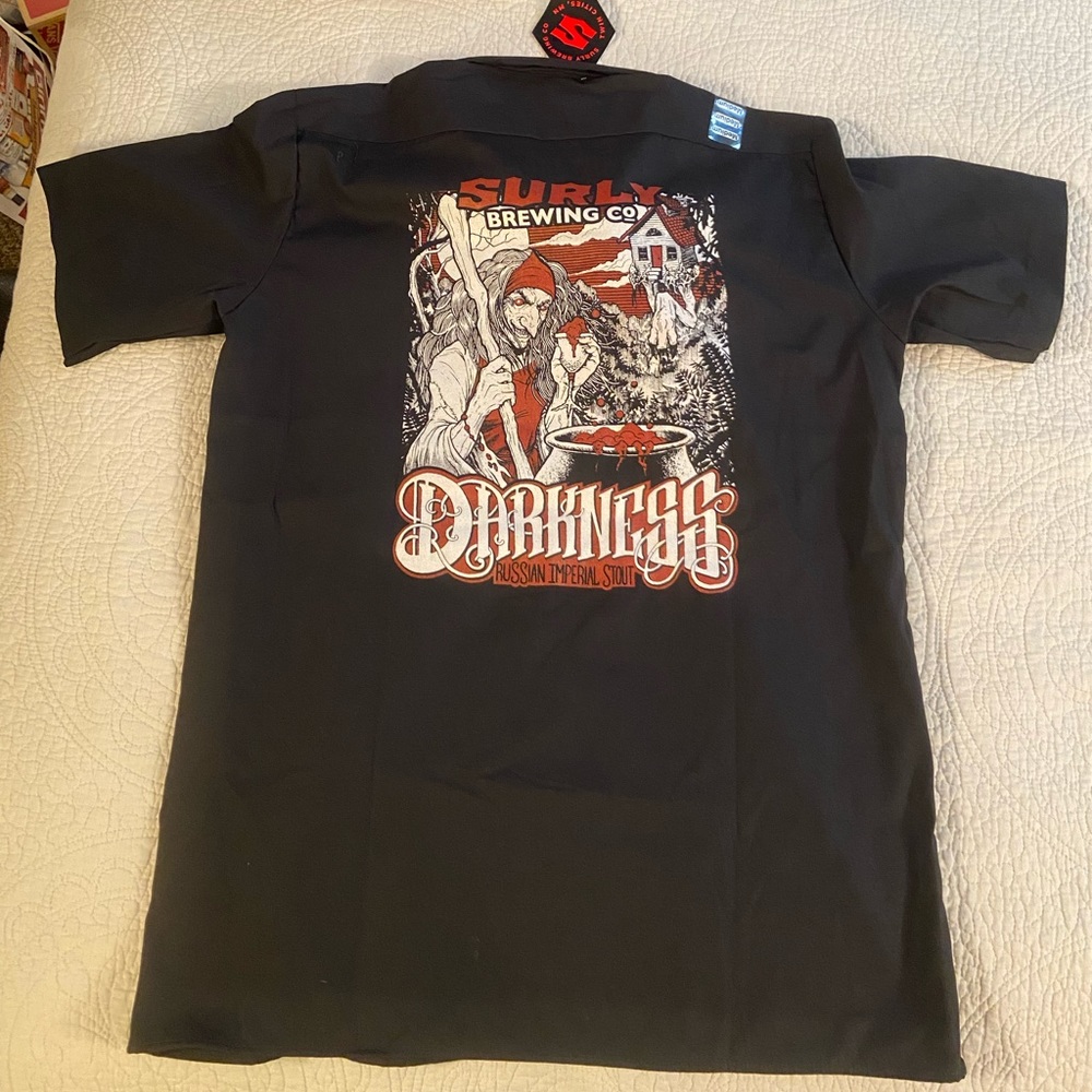 BRAND NEW SURLY brewery DARKNESS Dickies work shirt Men’s Medium